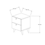 Nightstand Kada - Walnut v2