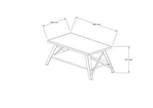 Coffee Table Konik - Walnut