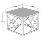 Coffee Table Woda - Walnut, Black