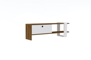 TV Stand Gaye - Walnut, White