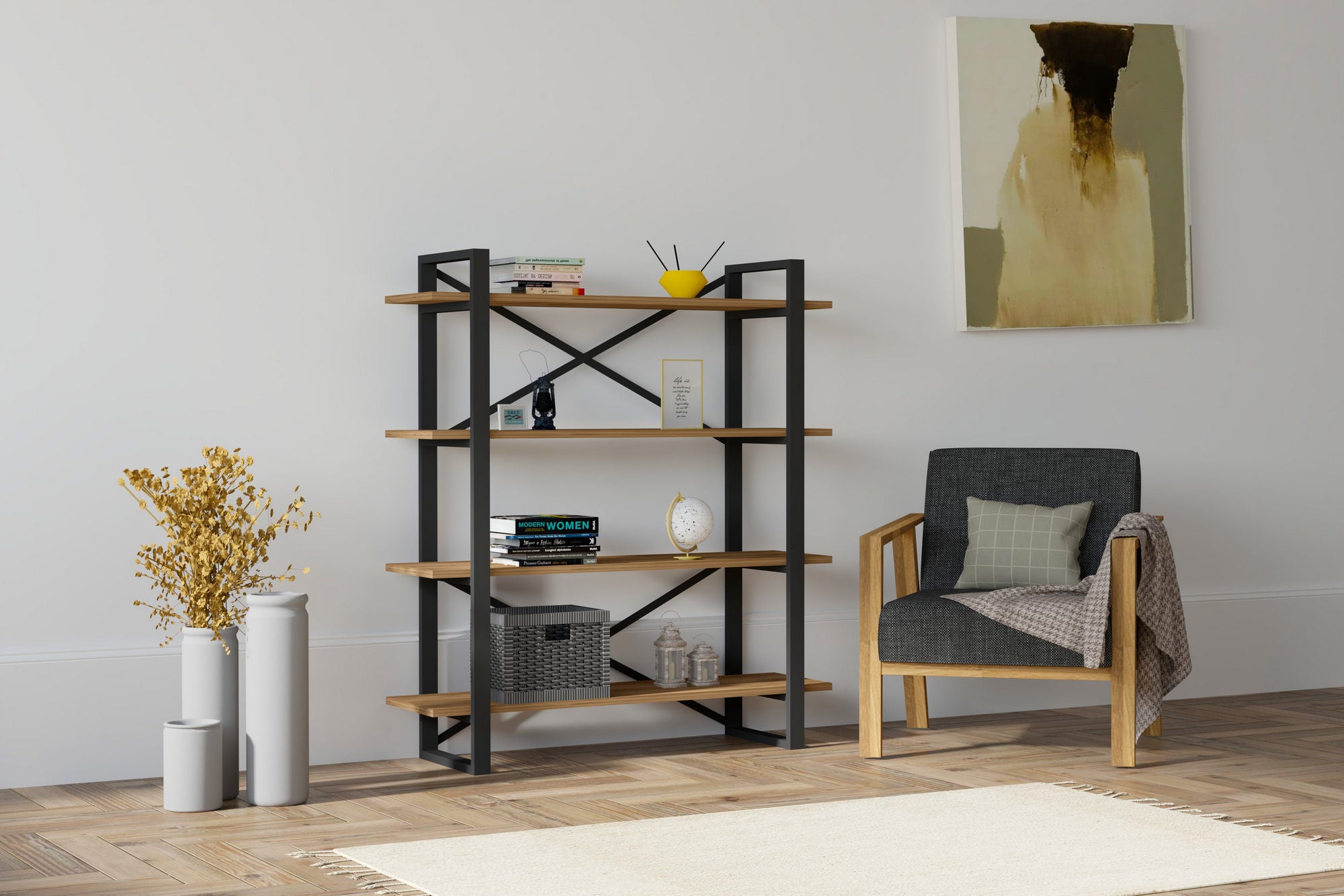 Bookshelf Makro - Walnut