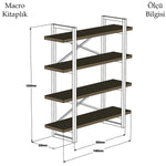 Bookshelf Makro - Walnut