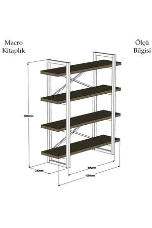 Bookshelf Makro - Walnut