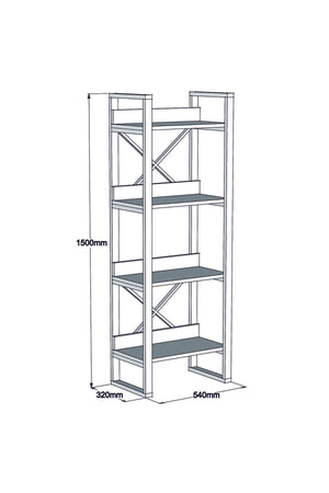 Bookshelf Adisa - Walnut
