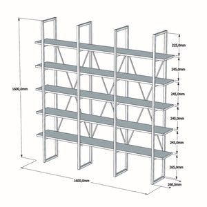 Bookshelf Beylerbeyi - Walnut