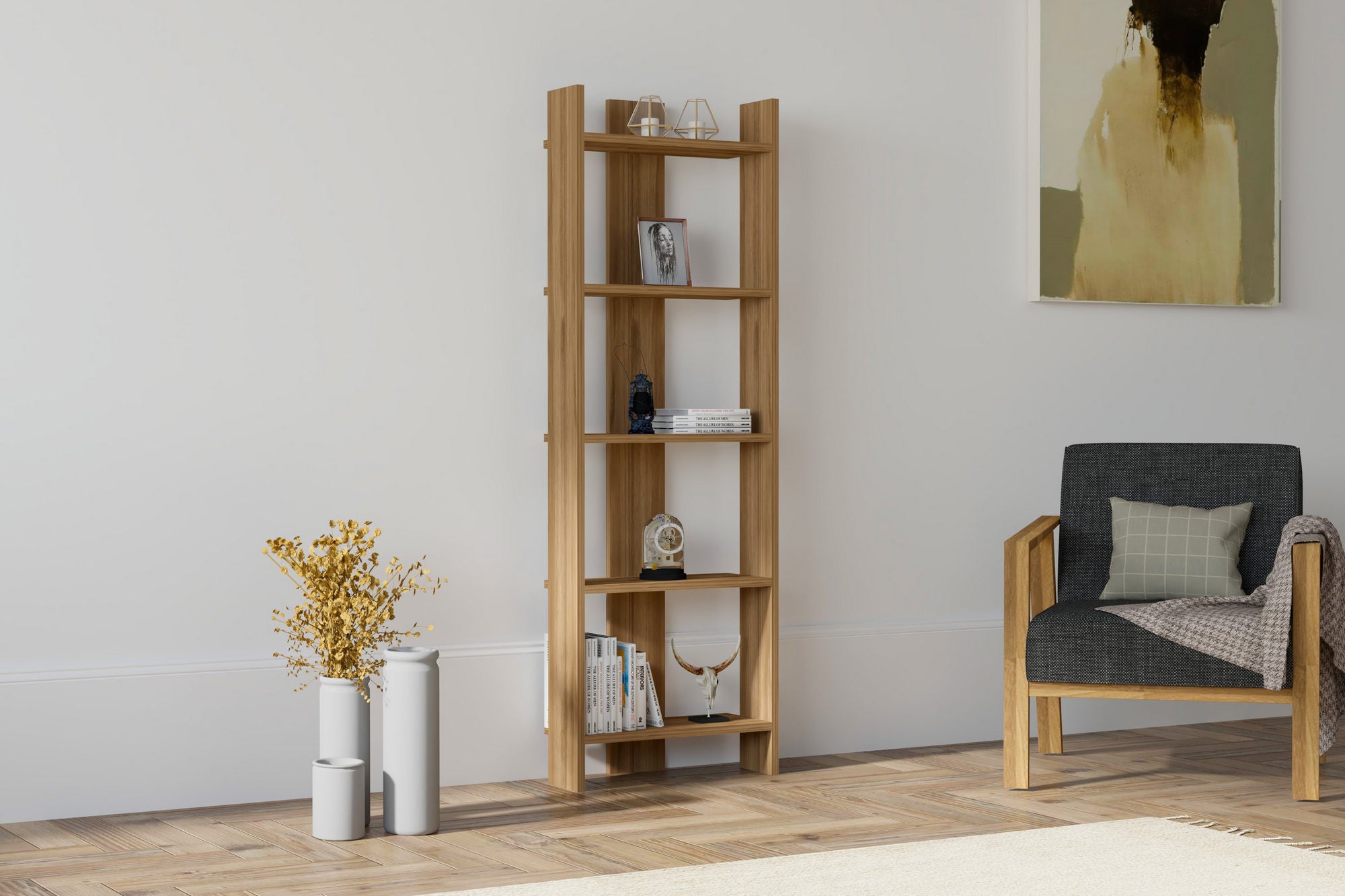 Bookshelf Virba - Walnut