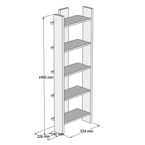 Bookshelf Virba - Walnut