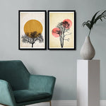 Decorative Framed MDF Painting (2 Pieces) - 2PSCTCIZ-007
