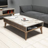 Coffee Table Walnut White