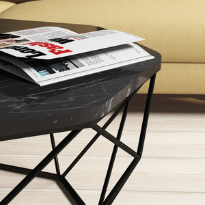 Coffee Table Diamond - Black Marble