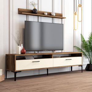 TV Unit Istanbul - Walnut, Cream