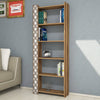 Bookshelf City - Walnut, White