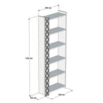 Bookshelf City - Walnut, White