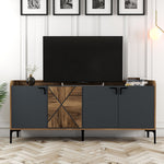 Console Table Venedik - Walnut, Anthracite