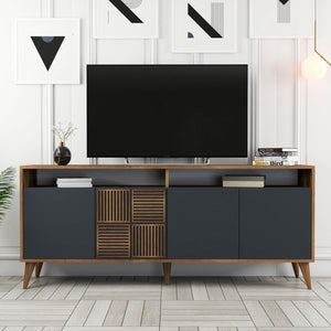 Console Table Milan - Walnut, Anthracite