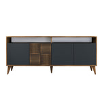 Console Table Milan - Walnut, Anthracite