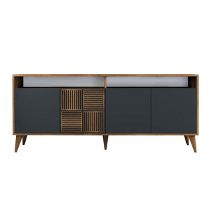 Console Table Milan - Walnut, Anthracite