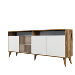 Console Table Milan - Walnut, White