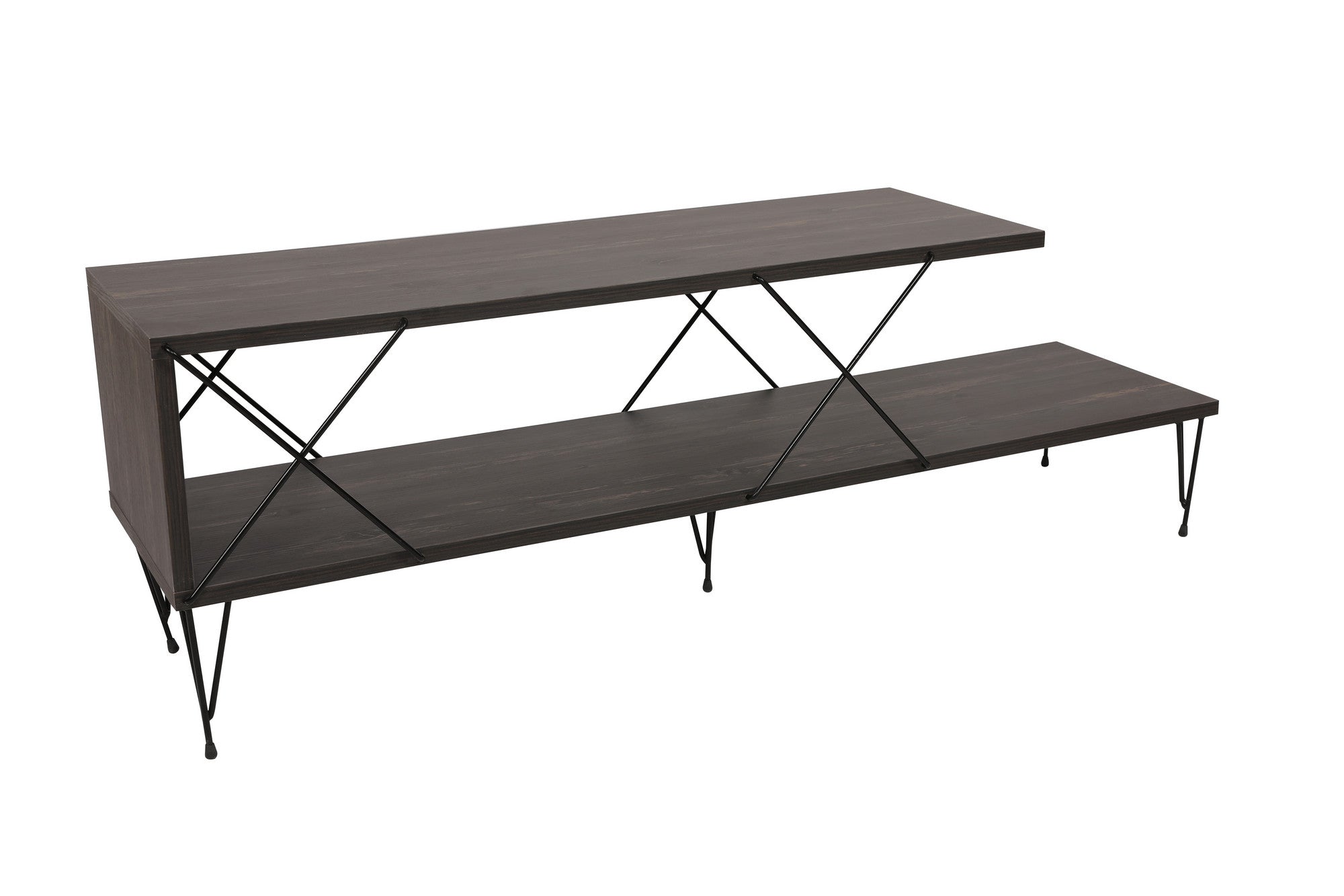 TV Stand Street - Dark Brown