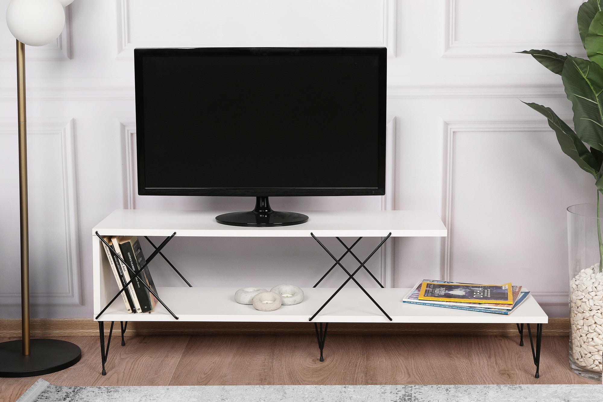 TV Stand Street - White