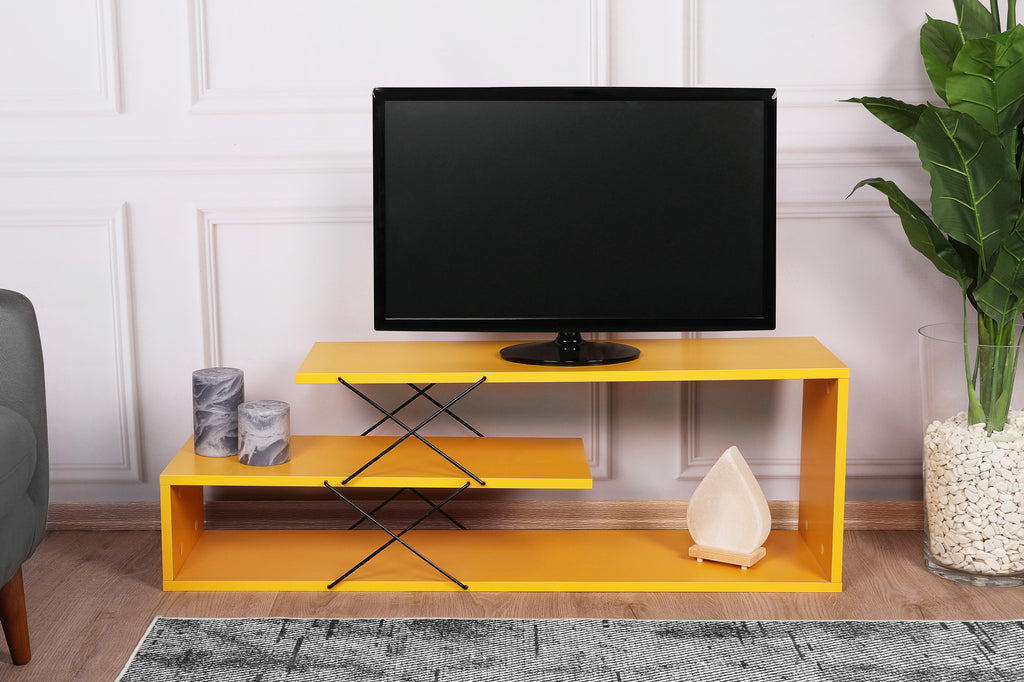 TV Stand Zigzag - Yellow