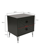 Nightstand Luna - Anthracite