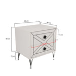 Nightstand Luna - White