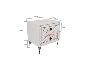 Nightstand Luna - White