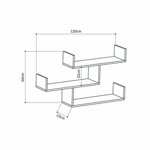 Wall Shelf Tibet - Anthracite