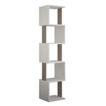 Bookshelf Piri - White, Light Mocha