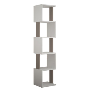 Bookshelf Piri - White, Light Mocha