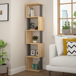 Bookshelf Piri - Sonoma Oak, Anthracite