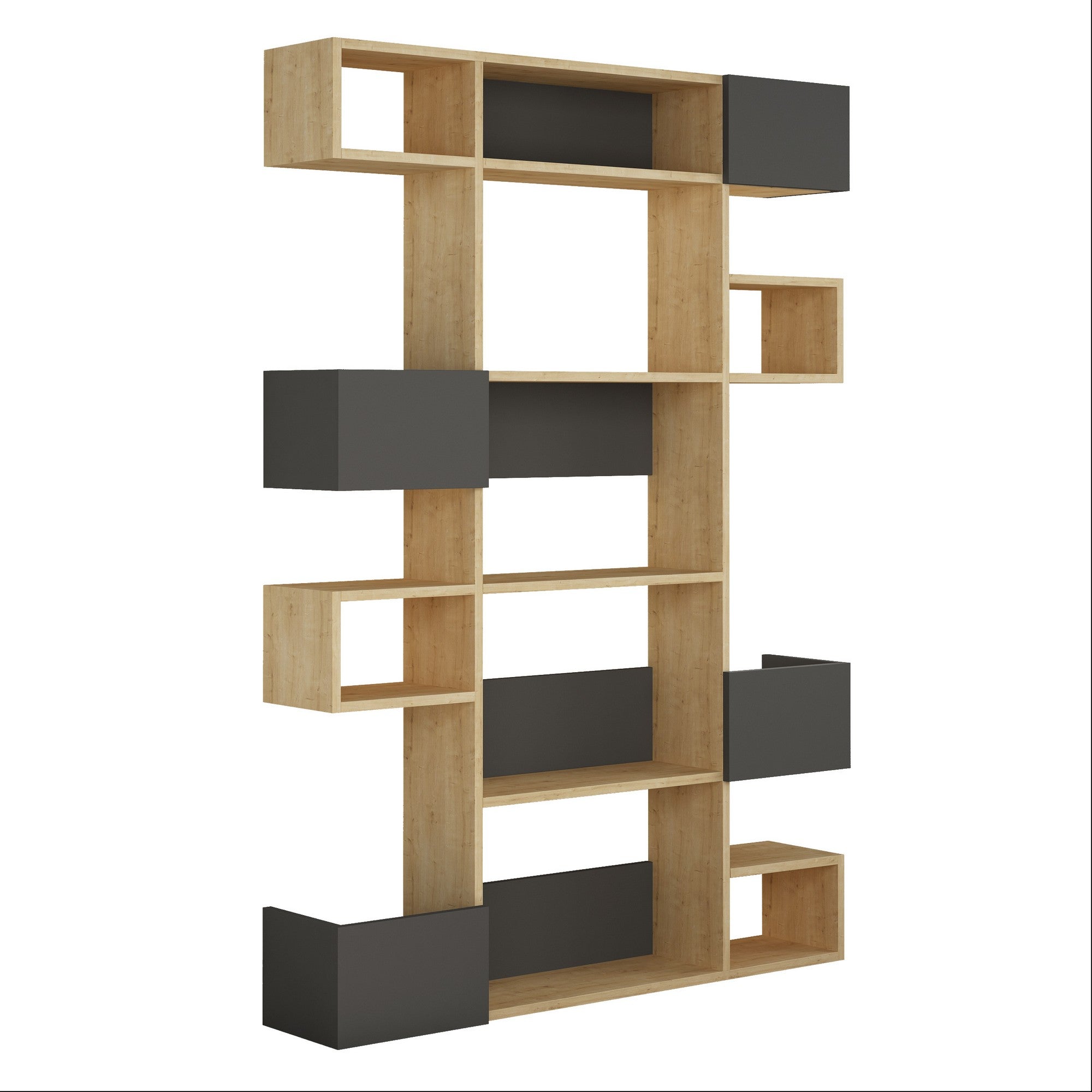 Bookshelf Niho - Oak, Anthracite