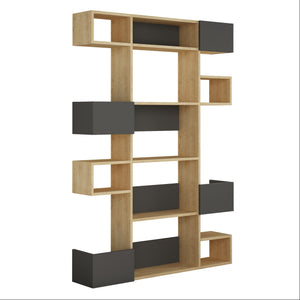 Bookshelf Niho - Oak, Anthracite