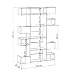 Bookshelf Niho - Oak, Anthracite