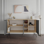 Console Table Clara Console - Oak, Anthracite