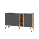Console Table Clara Console - Oak, Anthracite