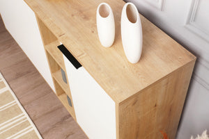 Console Table Clara Console - Oak, White