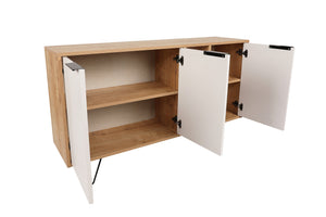 Console Table Clara Console - Oak, White