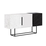 Console Table Tontini - White,Carrara, Bendir