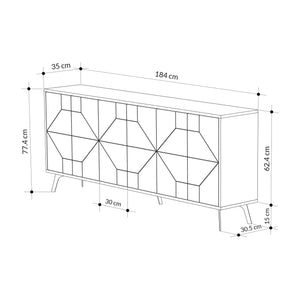 Console Table Dune 183 - Oak
