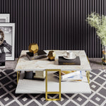 Coffee Table Polka - White