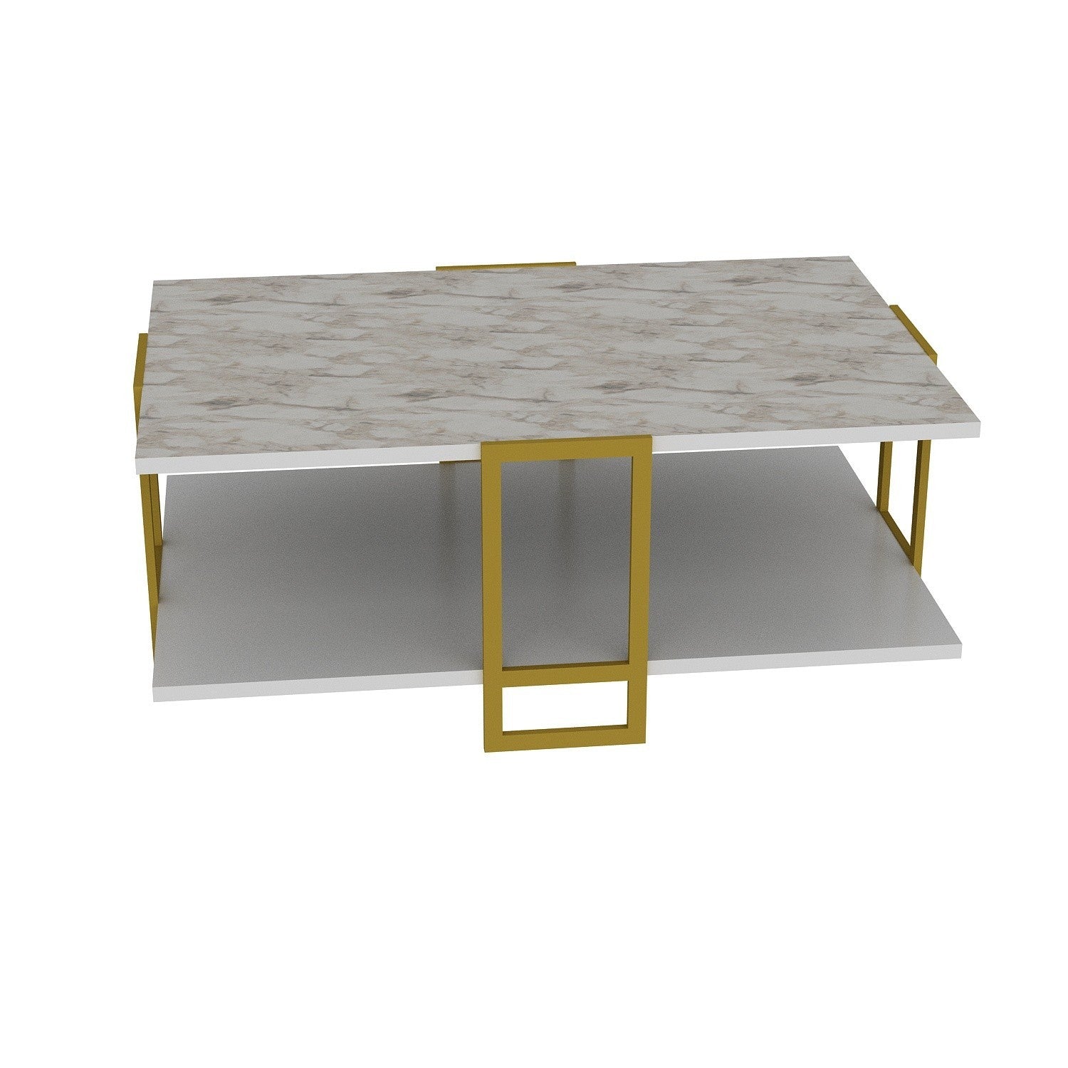 Coffee Table Polka - White