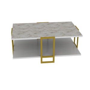 Coffee Table Polka - White