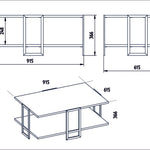 Coffee Table Polka - White