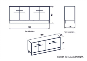 Console Table Polka - White