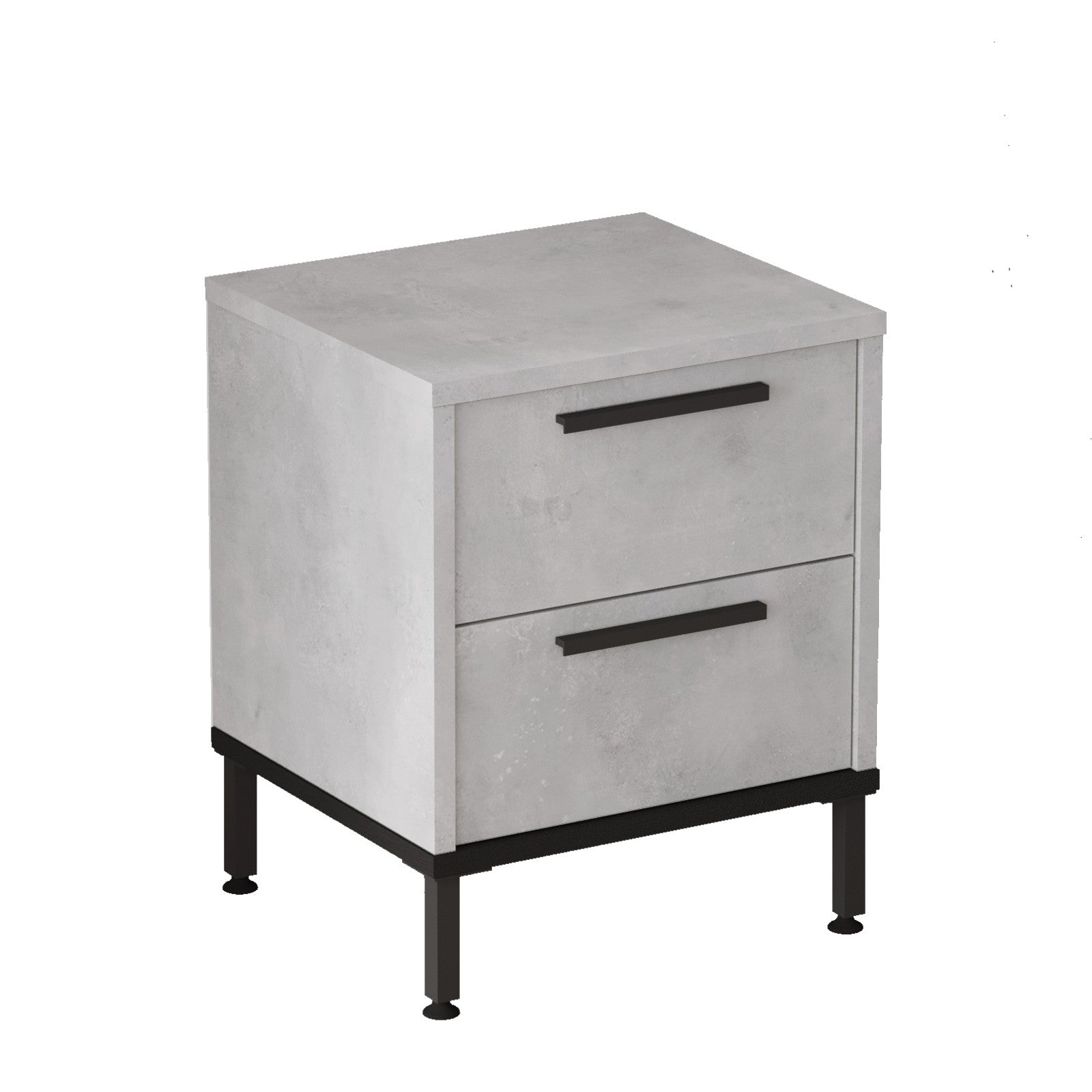 Nightstand LV24-TL - Silver Black