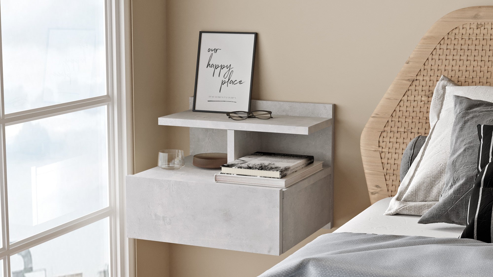 Nightstand LV28-RT - Silver