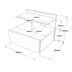 Nightstand LV28-RT - Silver
