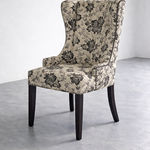 Dining table with 8 upholstered chairs